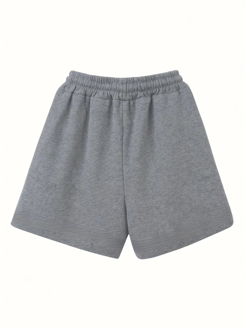 Women's High-Waisted Elastic Waistband Loose-Fit Wide-Leg Casual Shorts Solid Color Machine Washable Spring Summer